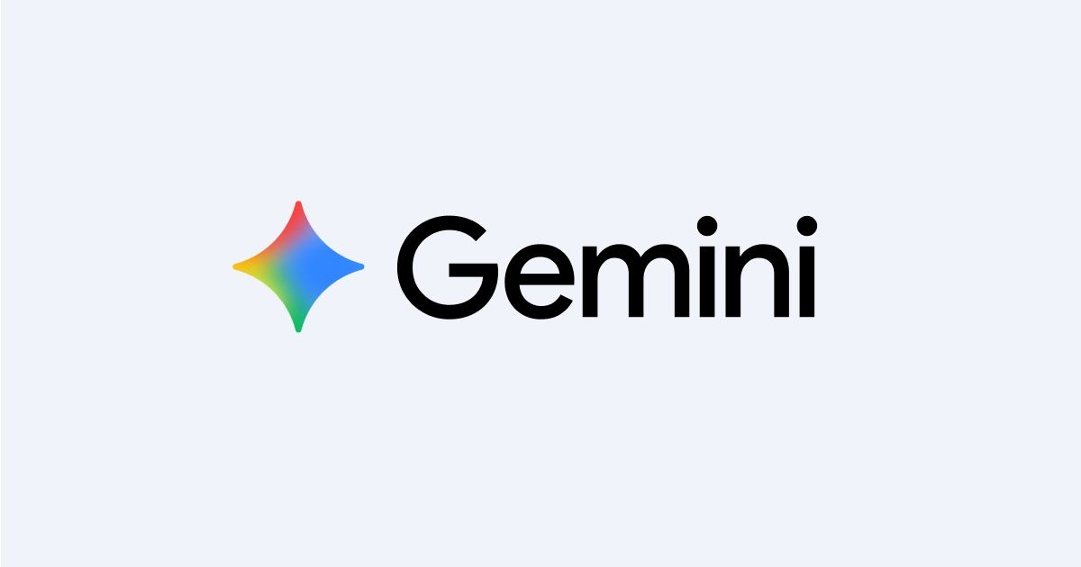 Le logo de Gemini, une étoile à quatre branches aux couleurs de Google, à côté du nom Gemini